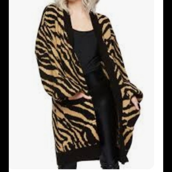 Chico's animal print cardi (M-L) - Picture 3 of 5